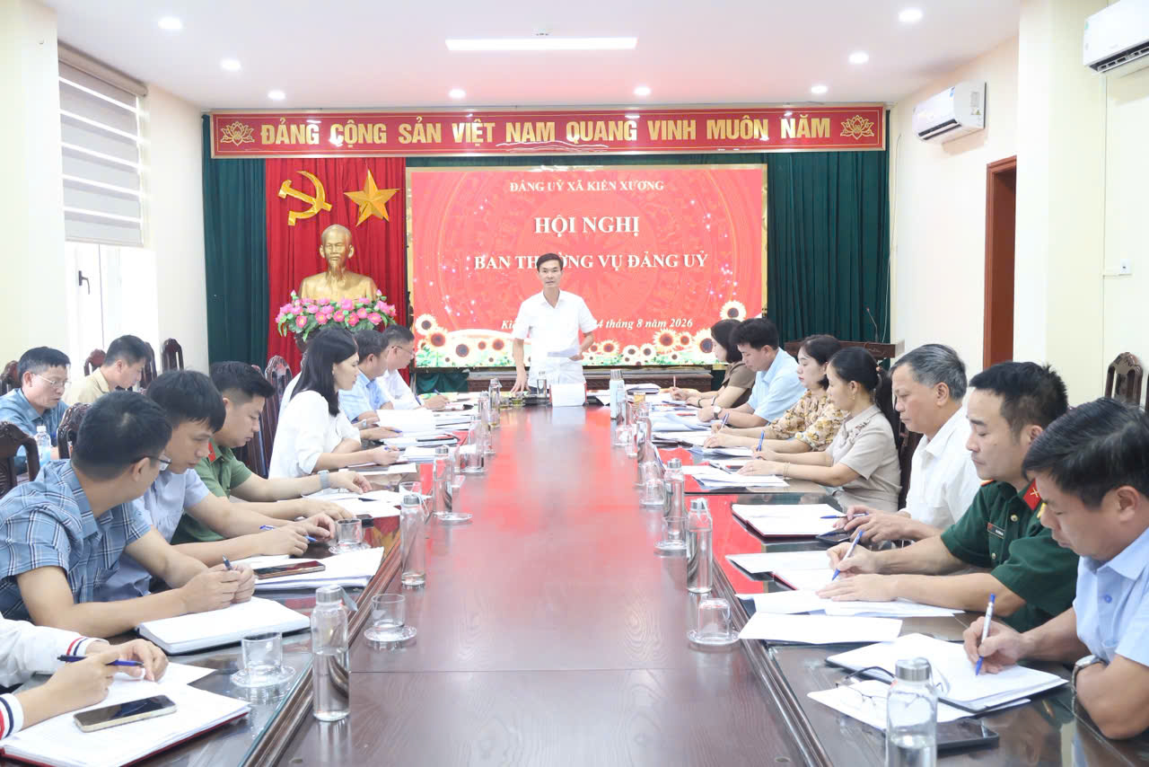 Hội nghị Ban Thường vụ Đảng ủy xã Kiến Xương