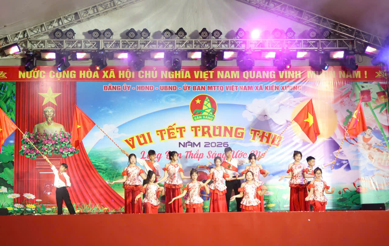 Đặc sắc đêm liên hoan văn nghệ “Lồng đèn thắp sáng ước mơ” xã Kiến Xương năm 2026