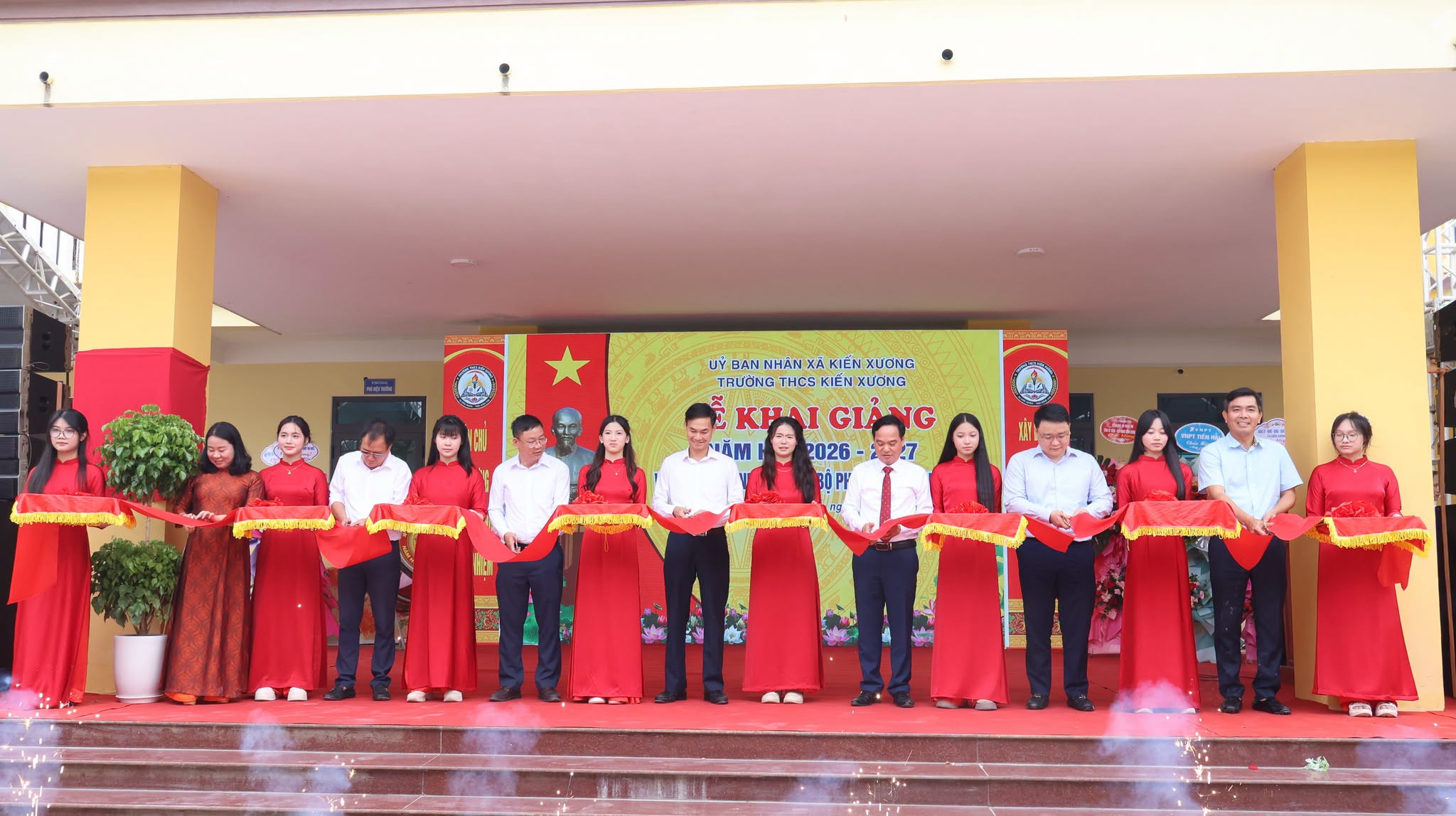 Trường THCS Kiến Xương khai giảng năm học 2026–2027 và khánh thành nhà hiệu bộ phân hiệu Lê Quý Đôn