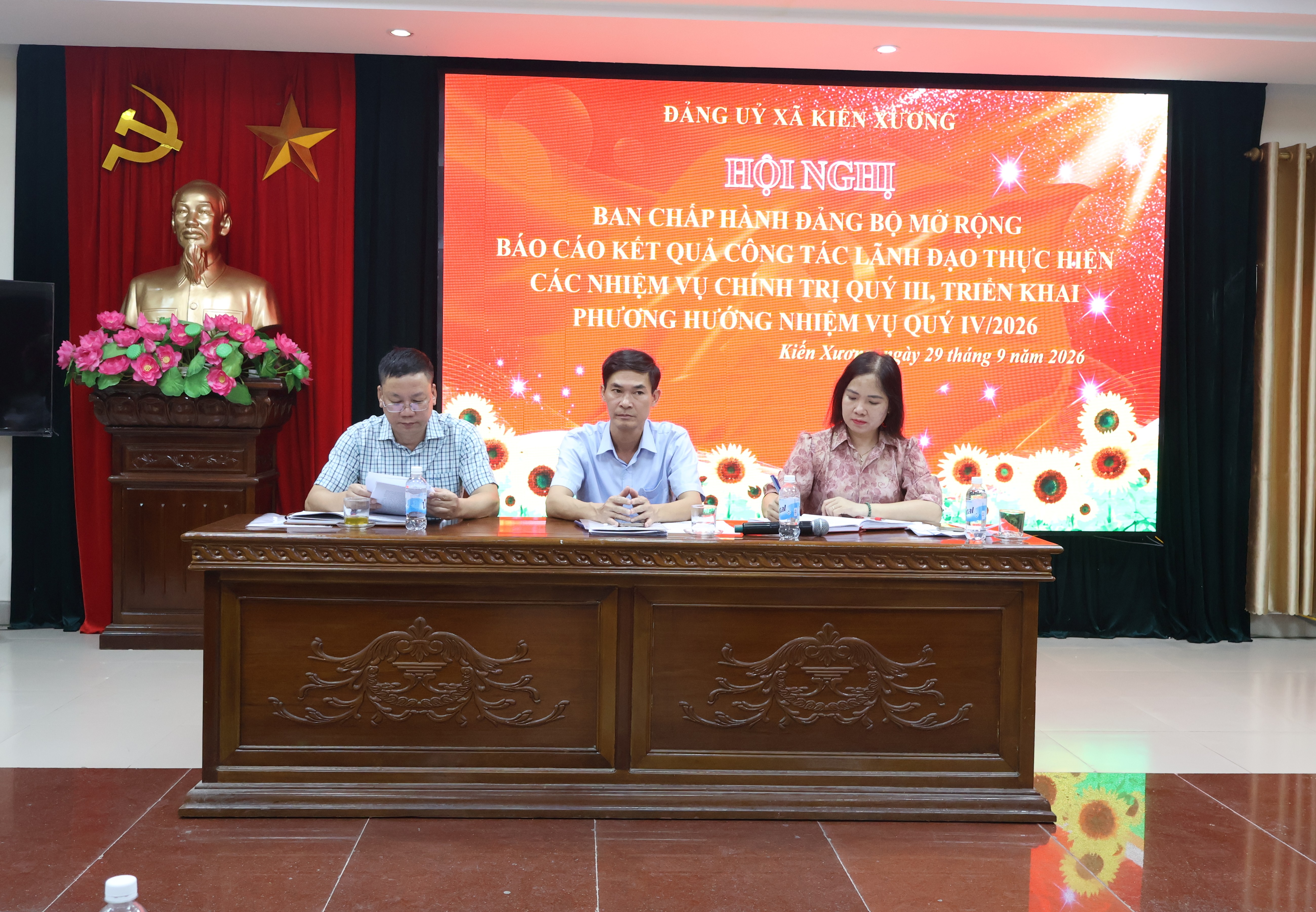 Hội nghị Ban Chấp hành Đảng bộ xã Kiến Xương mở rộng triển khai nhiệm vụ quý IV năm 2026