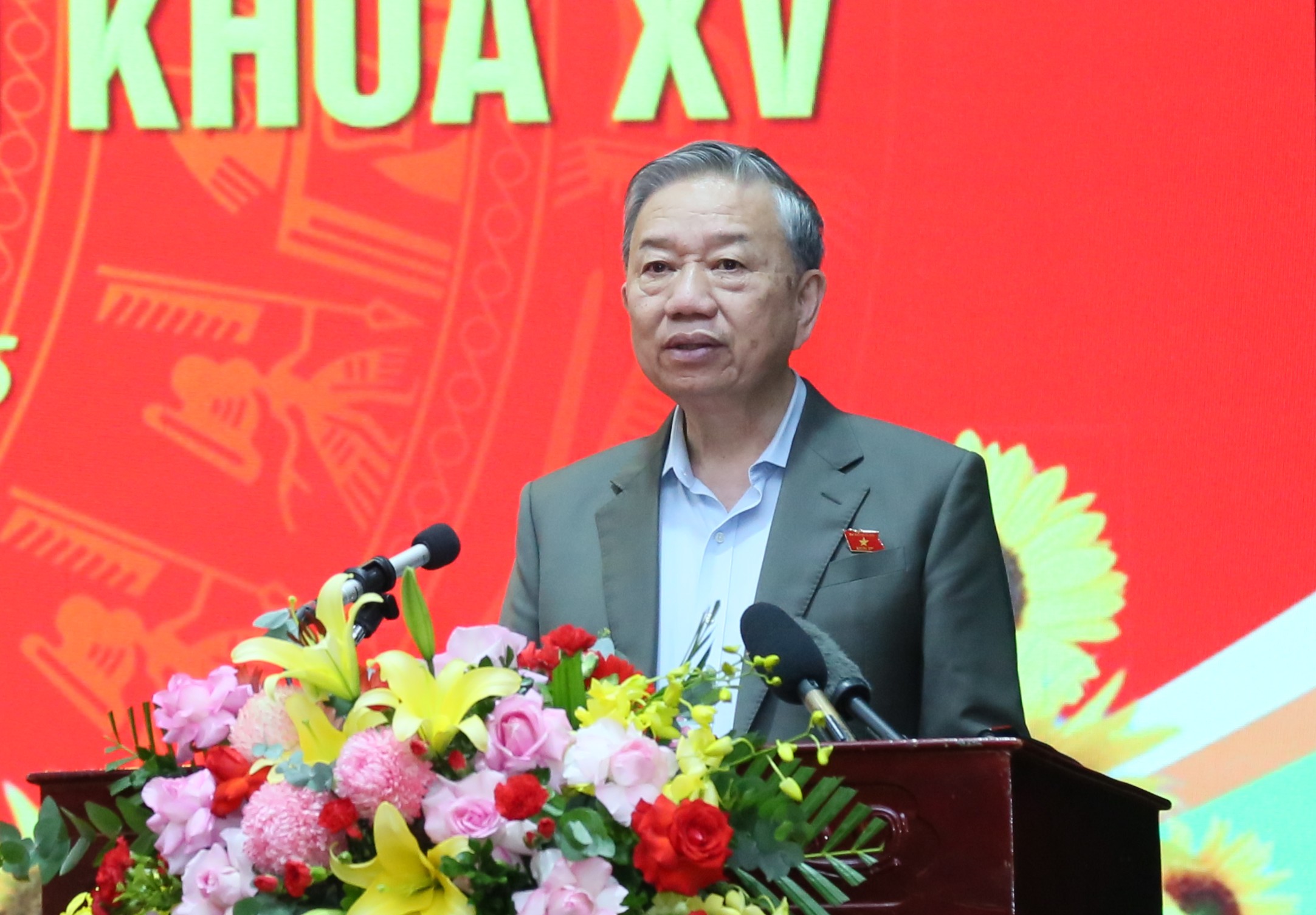Tổng Bí thư Tô Lâm và Đoàn đại biểu Quốc hội tỉnh tiếp xúc cử tri các xã: Kiến Xương, Quang Lịch, Lê Lợi