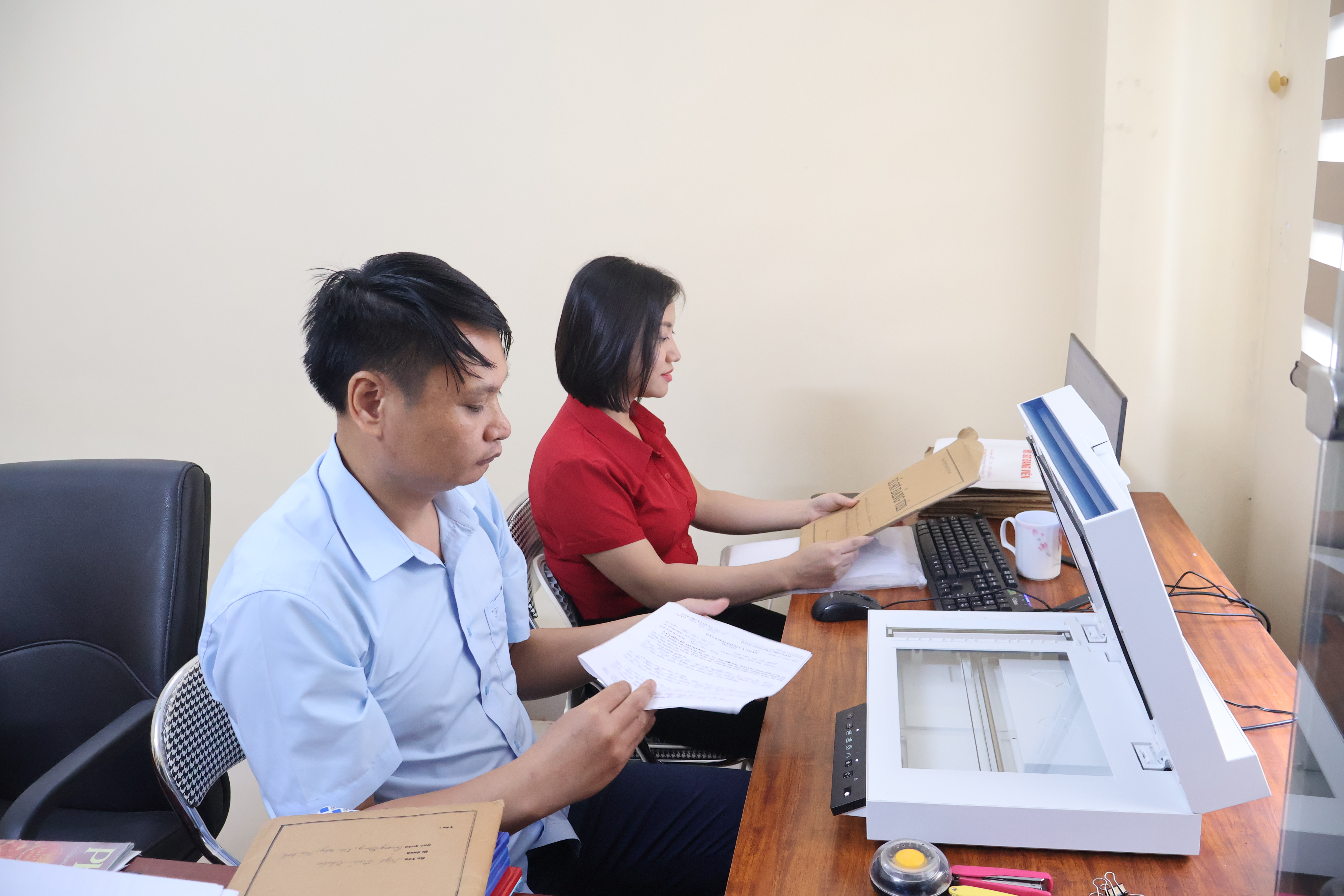Xã Kiến Xương: Đẩy nhanh tiến độ số hóa, tạo lập dữ liệu hồ sơ đảng viên