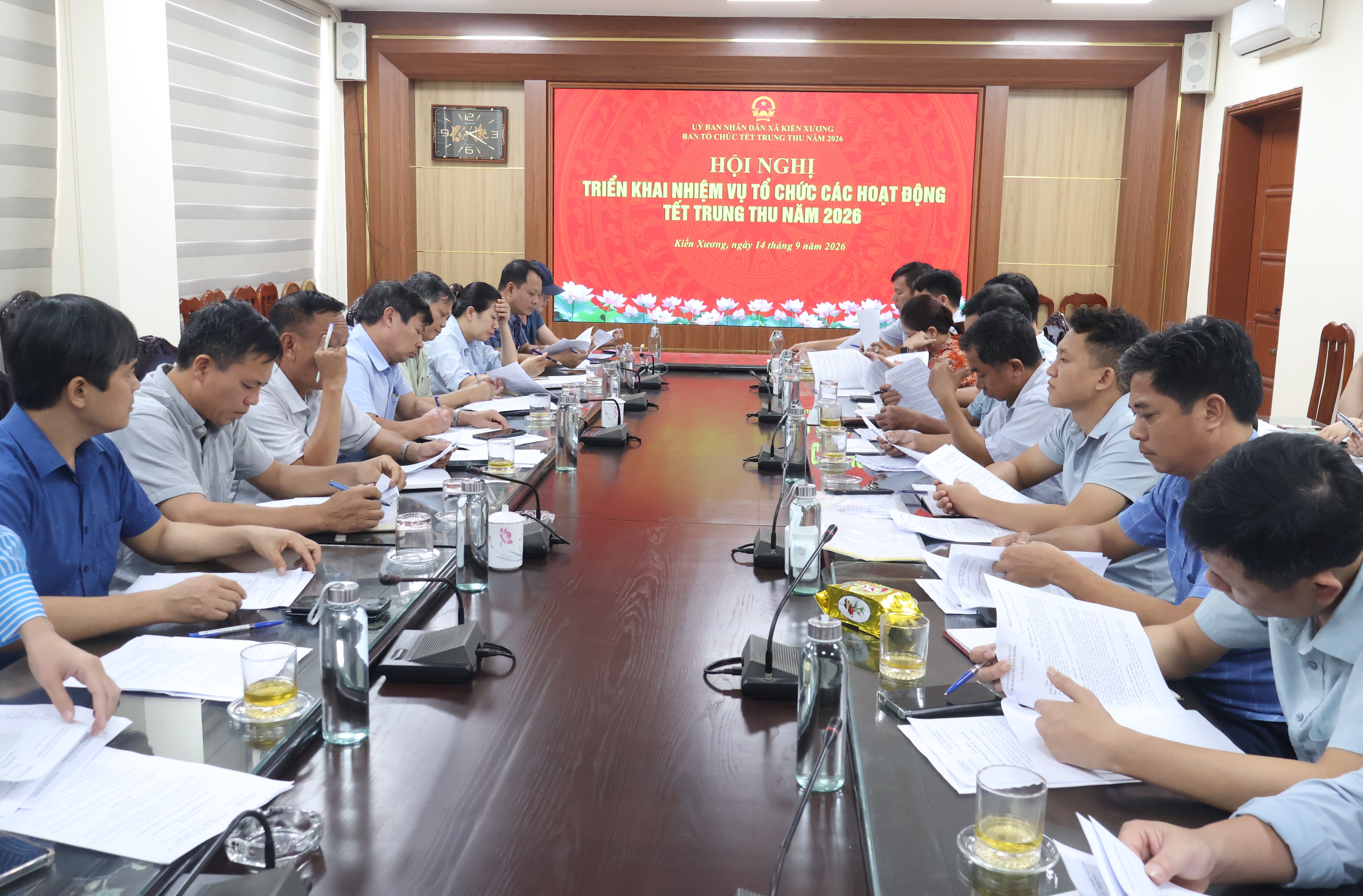 Họp Ban tổ chức Tết Trung thu năm 2026 xã Kiến Xương