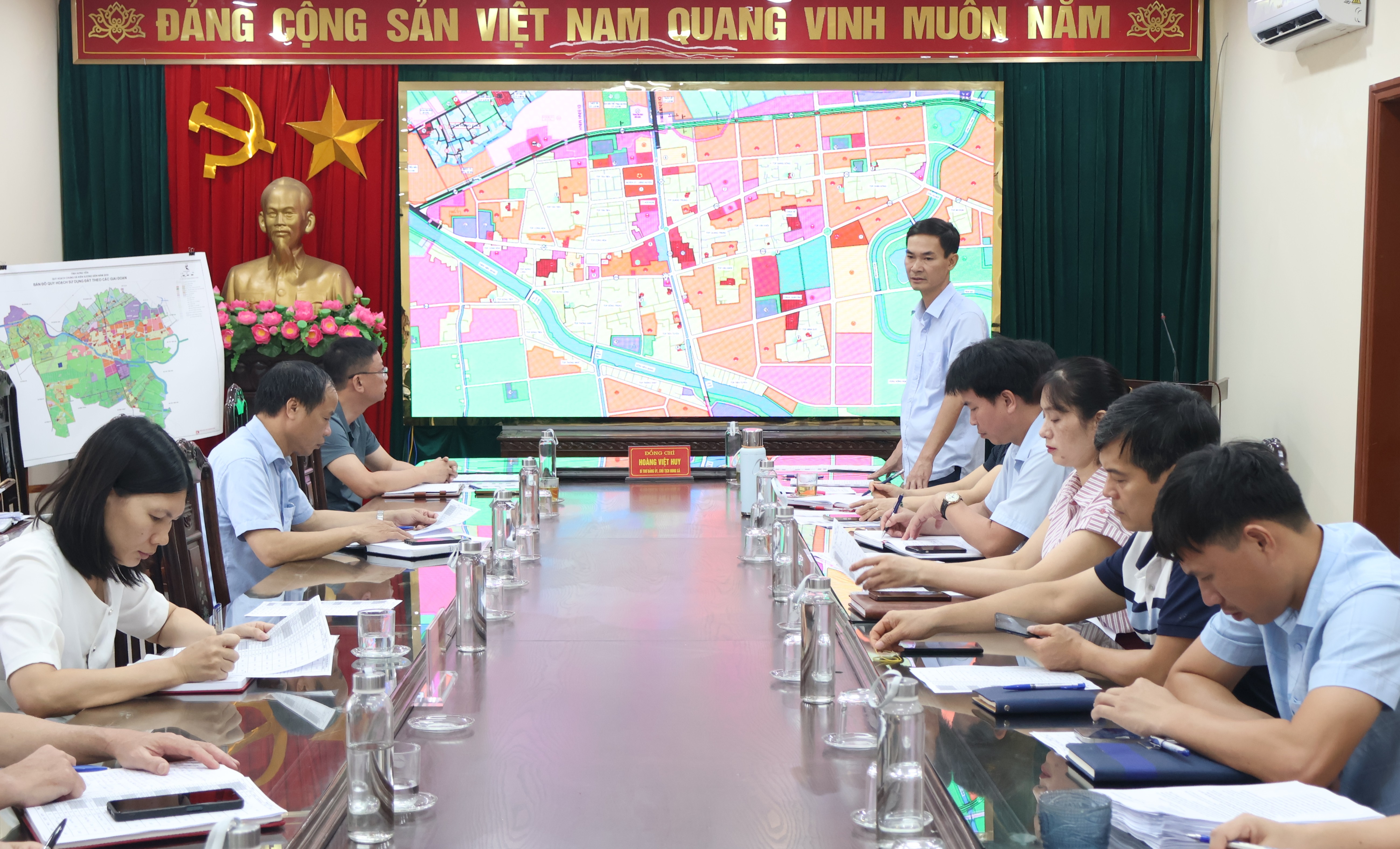 Hội nghị Ban chấp hành Đảng bộ nghe và cho ý kiến về phương án sắp xếp, tổ chức lại các thôn trên địa bàn xã