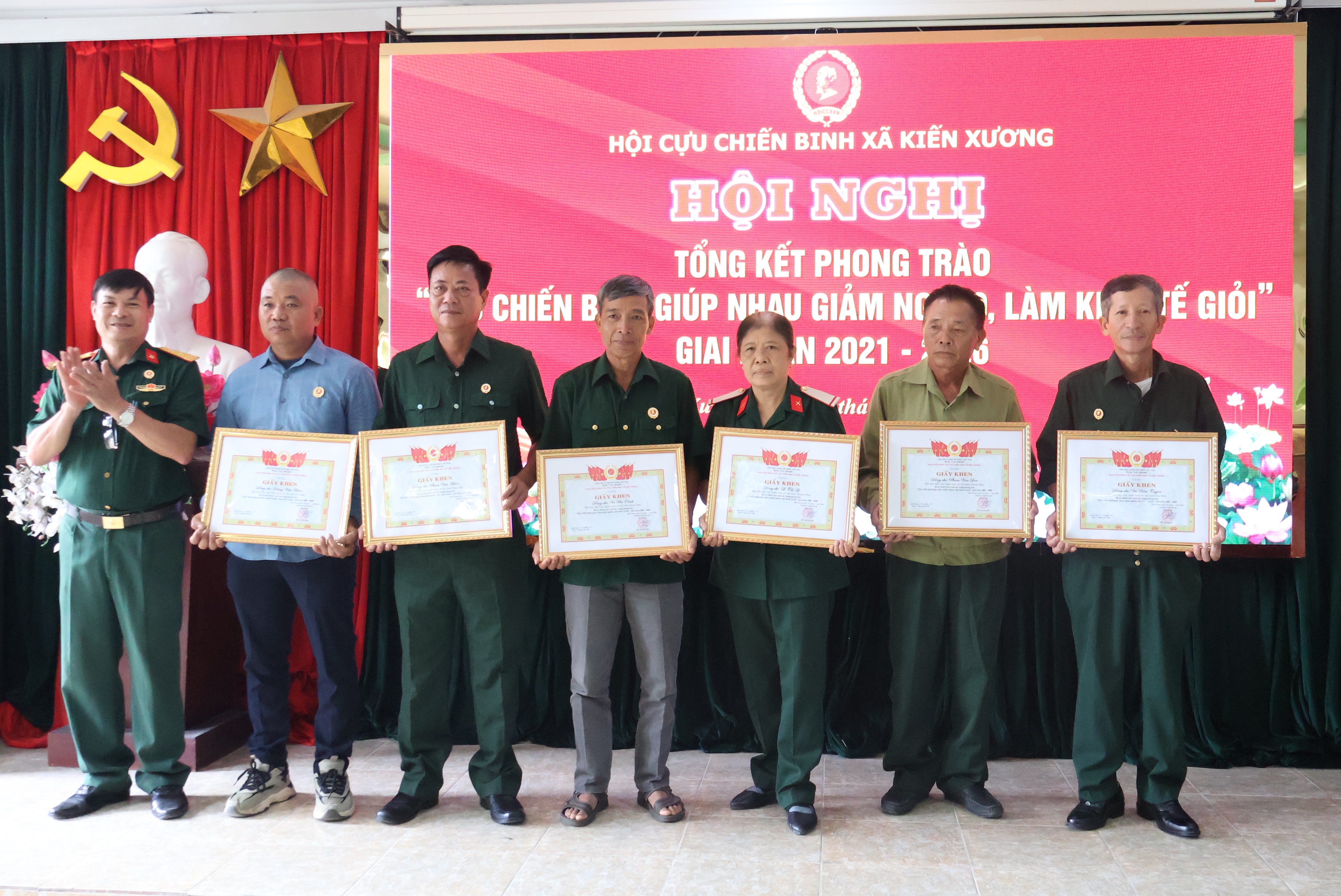 Hội Cựu chiến binh xã tổng kết phong trào "Cựu chiến binh giúp nhau giảm nghèo, làm kinh tế giỏi" giai đoạn 20212026