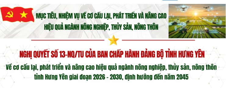 Nghị quyết số 13-NQ/TU của Ban Chấp hành Đảng bộ tỉnh Hưng Yên: Giải pháp chủ yếu
