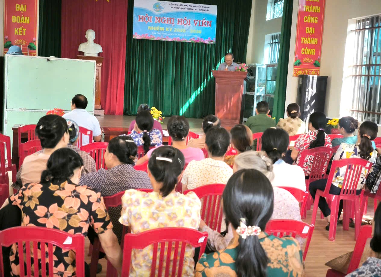 43/43 chi hội phụ nữ xã Kiến Xương tổ chức Hội nghị hội viên nhiệm kỳ 2025-2030