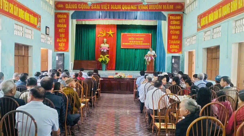 Hội nghị tiếp xúc, đối thoại giữa đồng chí Bí thư Đảng ủy với Mặt trận Tổ quốc, các tổ chức chính trị - xã hội và Nhân dân năm 2025