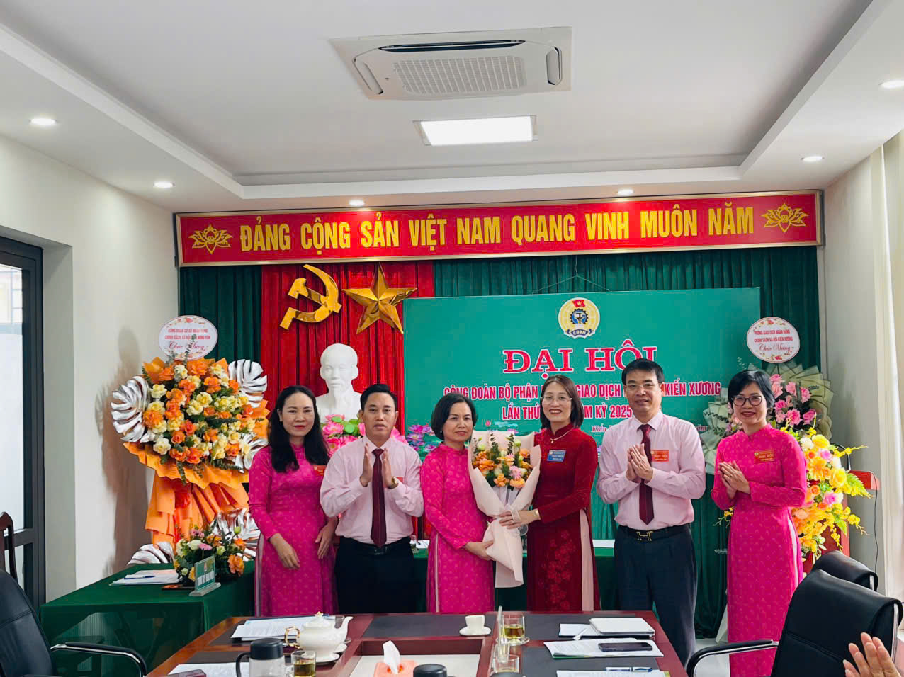 Đại hội Công đoàn bộ phận Phòng Giao dịch NHCSXH Kiến Xương lần thứ VIII, nhiệm kỳ 2025–2030