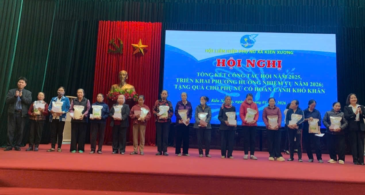 Hội Liên hiệp Phụ nữ xã Kiến Xương triển khai phương hướng, nhiệm vụ công tác hội năm 2026