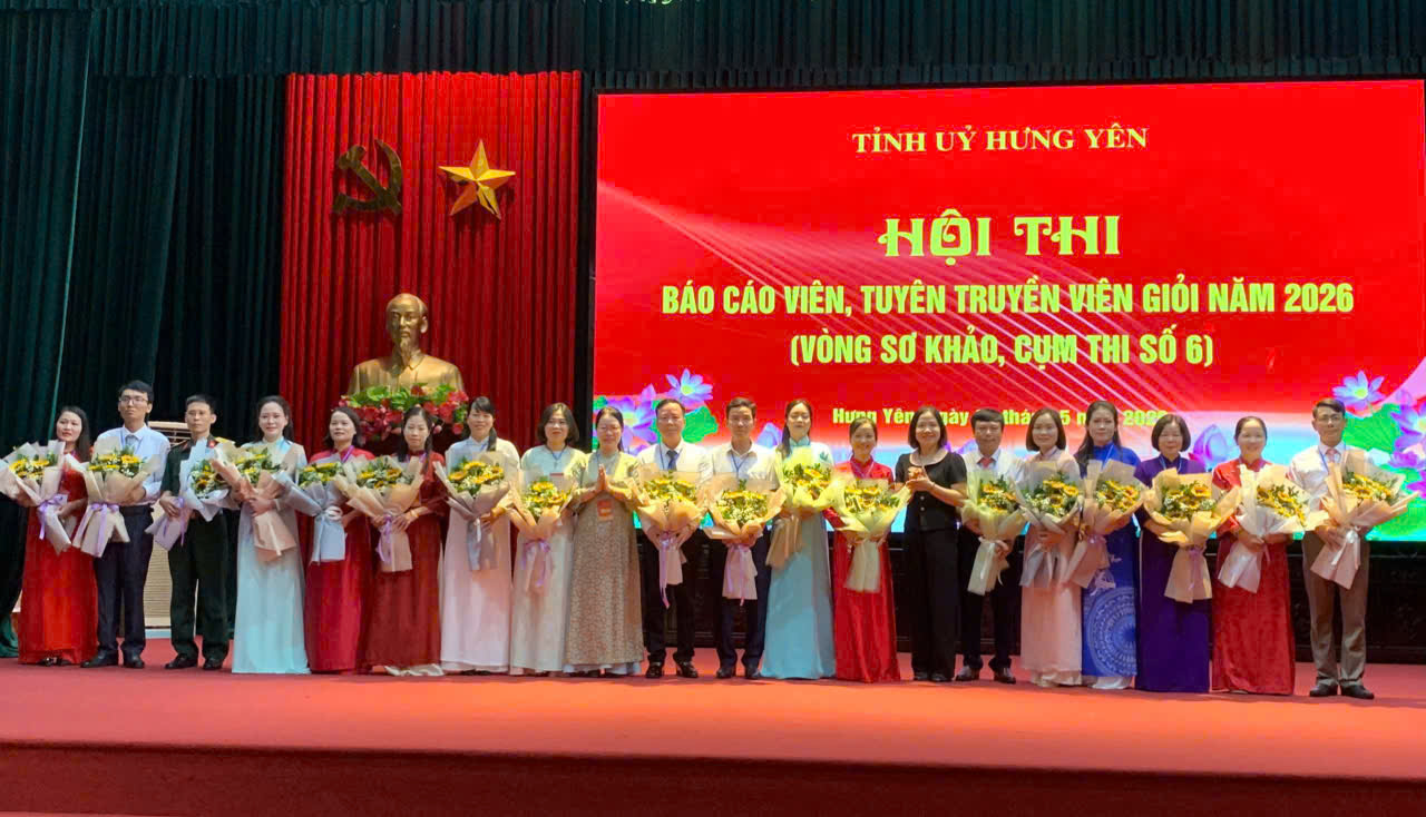 Sơ khảo Hội thi báo cáo viên, tuyên truyền viên giỏi tỉnh Hưng Yên năm 2026 tại Cụm thi số 6