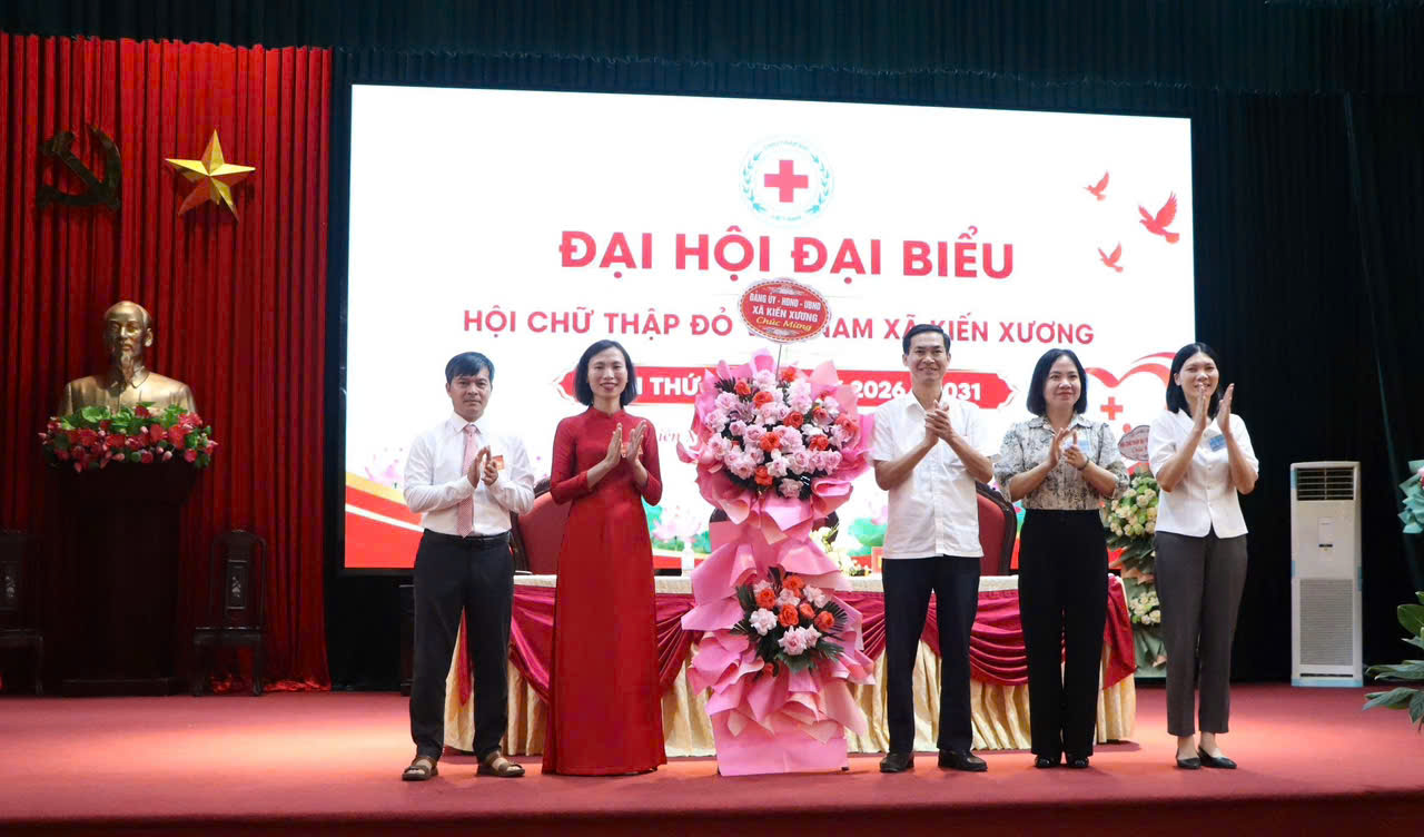 Đại hội đại biểu Hội Chữ Thập đỏ xã Kiến Xương lần thứ I, nhiệm kỳ 2026-2031