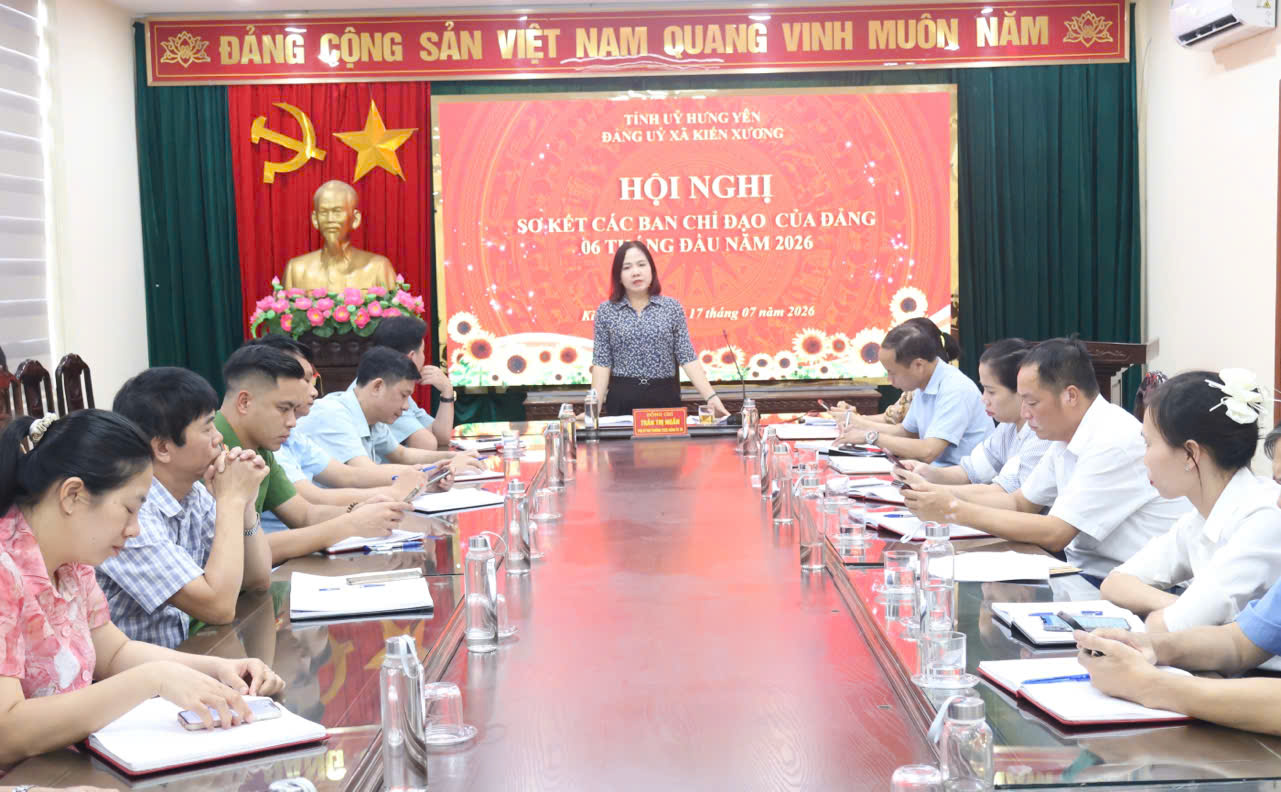 Hội nghị sơ kết hoạt động các Ban Chỉ đạo của Đảng 6 tháng đầu năm 2026
