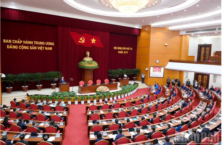 Thông báo Hội nghị lần thứ tư Ban Chấp hành Trung ương Đảng khóa XIV
